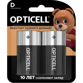 Батарейки OPTICELL D 2шт 5051005 (артикул 30878955) – фото 1