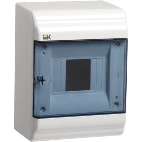 Пластиковый корпус IEK Prime щрн-п-4 белый ip41 MKP82-N-04-41-20 (артикул 28938278) – фото 1