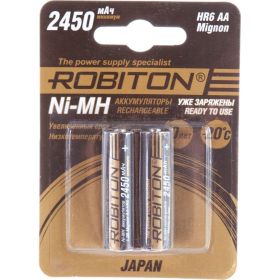 Аккумулятор ROBITON HR-3UTGX JAPAN 2450мАч BL2 (2шт) 15188 (артикул 15949057) – фото 1