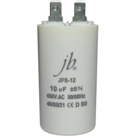 Пусковой конденсатор JB Capacitors 10 мкф, 450 В, 35x65, jfs-12 (cbb60-a) (клеммы), JFS12A6106J000000B-81 (артикул 29343104) – фото 1