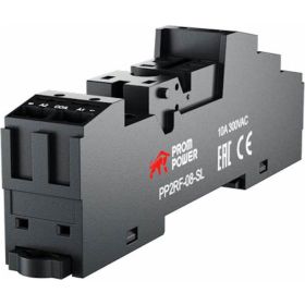 Колодка для реле Prompower pg2r2-s (двухполюсное), пружинные клеммы, pp2rf-08-sl PP2RF08SL (артикул 28470602) – фото 1