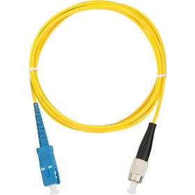 Переходной волоконно-оптический шнур NIKOMAX желтый, 3м NMF-PC1S2C2-SCU-FCU-003 (артикул 15893132) – фото 1