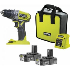 Ударная дрель-шуруповерт Ryobi ONE+ R18PD2-220S 5133004459 (артикул 16177605) – фото 1