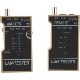 Тестер для витой пары TWT RJ-45 телефонного RJ-12 RJ-11 коаксиального кабеля BNC TST-200 (артикул 16102112) – фото 6