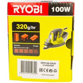 Дельташлифмашина Ryobi + 20 шлифлистов RPS100-SA20 5133002906 (артикул 15623482) – фото 3