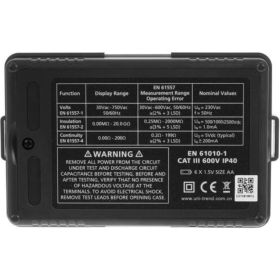Измеритель сопротивления изоляции UNI-T UT502A 13-0044 (артикул 15917265) – фото 11