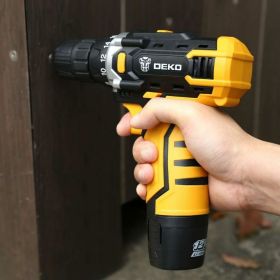 Аккумуляторная дрель-шуруповерт DEKO DKCD12FU-Li-Ion + набор инструментов 104 шт 063-4117 (артикул 16504199) – фото 5