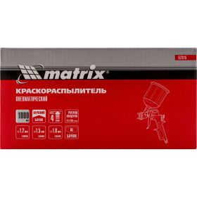 Пневматический краскораспылитель с верхним бачком MATRIX 57315 (артикул 13699443) – фото 6