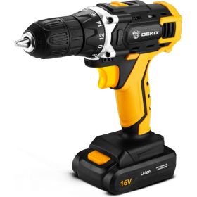 Аккумуляторная дрель DEKO DKCD16FU-Li 063-4098 (артикул 16504510) – фото 1