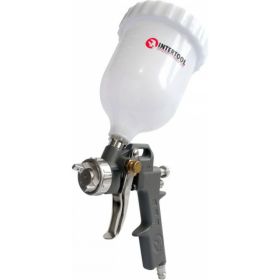 Пневматический краскопульт INTERTOOL HP, форсунка 1.5 мм, бачок 600 мл PT-0204 (артикул 16450994) – фото 1