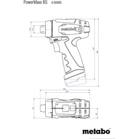 Аккумуляторный винтоверт Metabo PowerMaxx BS 12В 600984500 (артикул 16791559) – фото 2