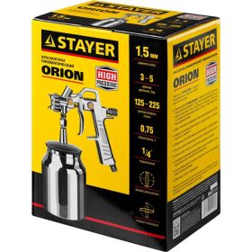 Пневматический краскопульт STAYER MASTER ORION 1,5мм 06472-1.5 (артикул 15889992) – фото 2
