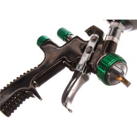 Пневматический краскопульт INTERTOOL LVLP GREEN, форсунка 1.3 мм, бачок 600 мл PT-0131 (артикул 16451018) – фото 4