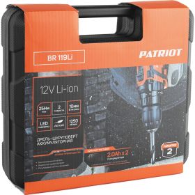 Аккумуляторная дрель-шуруповерт PATRIOT BR 119Li 180301119 (артикул 16623320) – фото 2