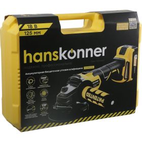 Аккумуляторная углошлифовальная машина Hanskonner HAG18125BL (артикул 16101850) – фото 2