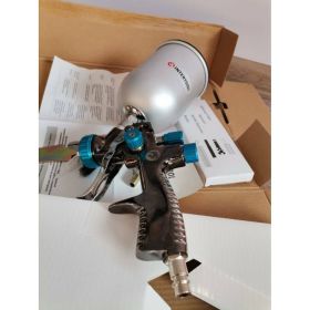Пневматический краскопульт INTERTOOL LVLP BLUE, форсунка 1.4 мм, бачок 600 мл PT-0133 (артикул 16451017) – фото 2