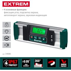 Электронный уровень-уклономер KRAFTOOL Extrem, 0-360° 34686 (артикул 16393274) – фото 16