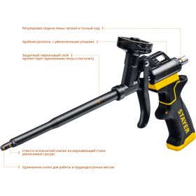 Пистолет для монтажной пены Stayer BLACK PRO 06862_z02 (артикул 15924411) – фото 2