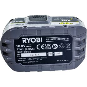 Аккумулятор 4.0 Ач RB1840X Ryobi 5133005053 (артикул 16553547) – фото 2