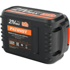 Аккумулятор BR 21VMax Pro UES (21 В; 4 А*ч; Li-ion) PATRIOT 180301121 (артикул 15925308) – фото 3