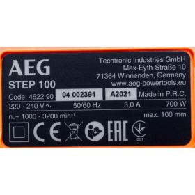 Лобзик AEG STEP100 4935451001 (артикул 15739408) – фото 8