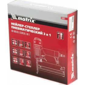 Пневматический нейлер-степлер с регулировкой глубины MATRIX 3 в 1 57427 (артикул 15876755) – фото 8