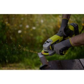 Аккумуляторная угловая шлифмашина Ryobi ONE+ R18AG-0 5133001903 (артикул 15278293) – фото 6