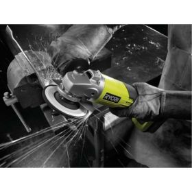 Аккумуляторная угловая шлифмашина Ryobi ONE+ R18AG-0 5133001903 (артикул 15278293) – фото 2