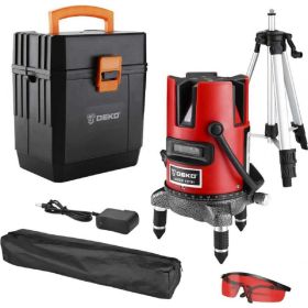 Самовыравнивающийся лазерный уровень DEKO DKLL02RB SET 4 065-0273 (артикул 16504746) – фото 1