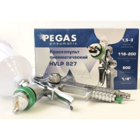 Краскопульт Pegas pneumatic HVLP827 сопло 1.4 мм 2712 (артикул 16487653) – фото 1