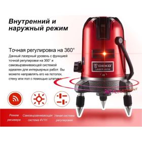 Лазерный уровень DEKO LL57 SET1 065-0201 (артикул 16504714) – фото 7