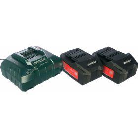 Аккумуляторы 2 шт. (4 А*ч; 18 В; Li-Ion) и ЗУ ASC 30-36 Basic-Set Metabo 685050000 (артикул 15456625) – фото 1