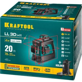 Лазерный нивелир KRAFTOOL LL-3D 34640-2 (артикул 15888107) – фото 7