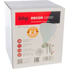 Текстурный пистолет FUBAG DECOR G5000 110148 (артикул 15508686) – фото 3