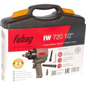 Ударный пневмогайковерт FUBAG IW720 + набор головок 100193 (артикул 15536898) – фото 2