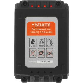 Аккумулятор 1BatterySystem (18 В; 2 Ач) Sturm SBP1802 (артикул 18318715) – фото 6