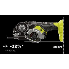 Отрезная машина Ryobi ONE+ HP RCT18C-0 5133004953 (артикул 16552941) – фото 5