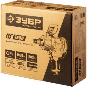 Ударный пневматический гайковерт ЗУБР ПГ-1800 3/4"", 1800 Нм 64230 (артикул 16196301) – фото 4