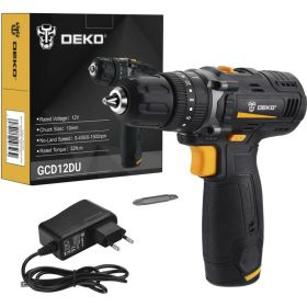 Аккумуляторная дрель-шуруповерт DEKO GCD12DU, 12В, 1x1.5Ач 063-4039 (артикул 19493802) – фото 5