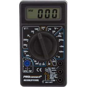 Портативный мультиметр PROconnect M830B 13-3011 (артикул 15939869) – фото 1