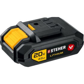 Ударная дрель-шуруповерт STEHER 20В, 2 АКБ 2Ач CDS-200-2 (артикул 16784329) – фото 16