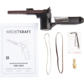 Пневматическая ленточная шлифовальная машинка WIEDERKRAFT WDK-25520 (артикул 20044888) – фото 2