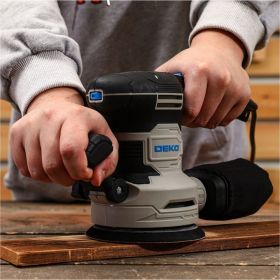Эксцентриковая сетевая шлифмашина DEKO DKG550 063-4264 (артикул 20472148) – фото 2