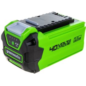 Аккумулятор G40B2 (40 V; 2 А.ч) GreenWorks 2926907 (артикул 16181925) – фото 1