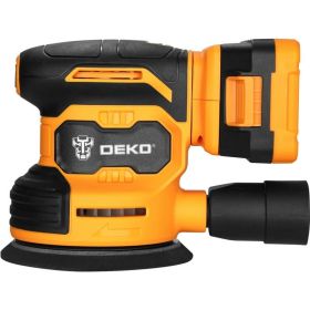Эксцентриковая аккумуляторная шлифмашина DEKO DKCG20-125, 20В, 1х2.0Ач 063-4022 (артикул 23033031) – фото 5