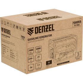 Бензиновый генератор DENZEL PS 70 EA, 7,0 кВт, 230В, 25л 946894 (артикул 15941355) – фото 14