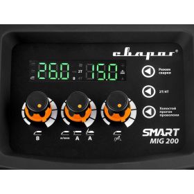 Сварочный инвертор Сварог MIG 200 REAL SMART N2A5 Black, маска+краги 98557 (артикул 16640462) – фото 7