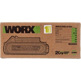 Аккумулятор 20В, 2.0Ач WORX WA3023 (артикул 23254137) – фото 2