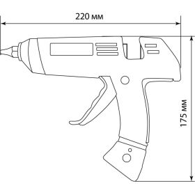 Клеевой пистолет TDM КП-150 SQ1024-0104 (артикул 20828559) – фото 5