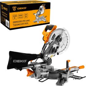 Торцовочная пила DEKO DKMS2200-255 Laser 063-4218 (артикул 17934079) – фото 1